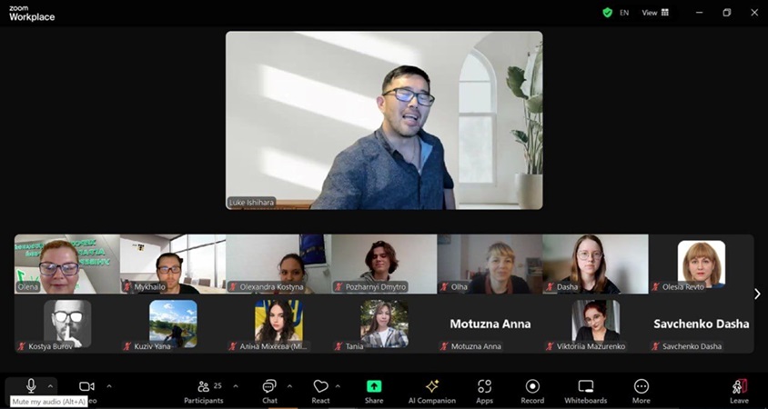 Conversation Club with Luke в межах проєкту Virtual Educator Program
