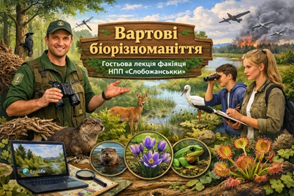 Вартові біорізноманіття: гостьова лекція фахівця НПП «Слобожанський»